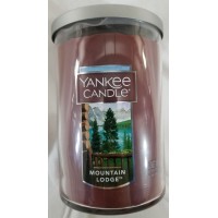 Yankee Candle MOUNTAIN LODGE Large 2-Wick Tumbler Jar Brown 22 oz Wax Boyfriend 609032760724  202403468075